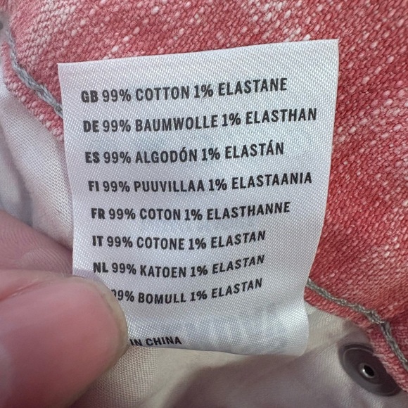 Weekday size 28w 34L pink skinny leg jeans, 99% cotton - Picture 7 of 7